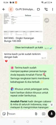 Testimonial Papan Bunga legok kaler