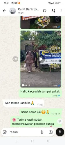 Testimonial Papan Bunga legok kaler